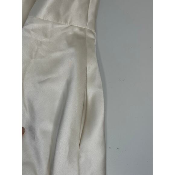 Dessy Collection NWT Square Neck Satin Midi Dress Full Skirt Pockets Formal 14 - Picture 7 of 9